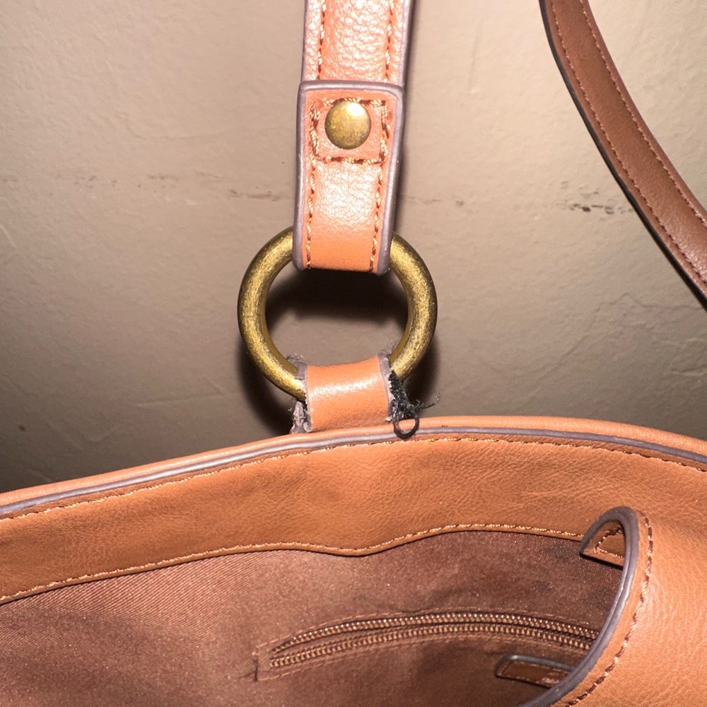FRYE AND CO. Brown Embossed Tote Bag - Picture 5 of 11
